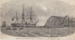 Funeral of the late Admiral Boxer.---Removal of the Remains from 'The Jason,' in Balaclava Harbour